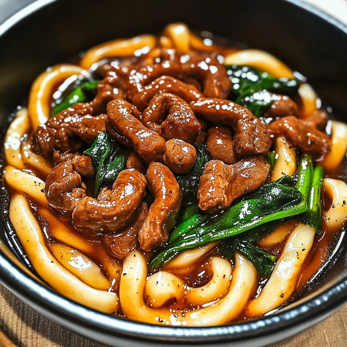 Savor Easy Black Pepper Beef Udon Noodles in Just 15 Minutes