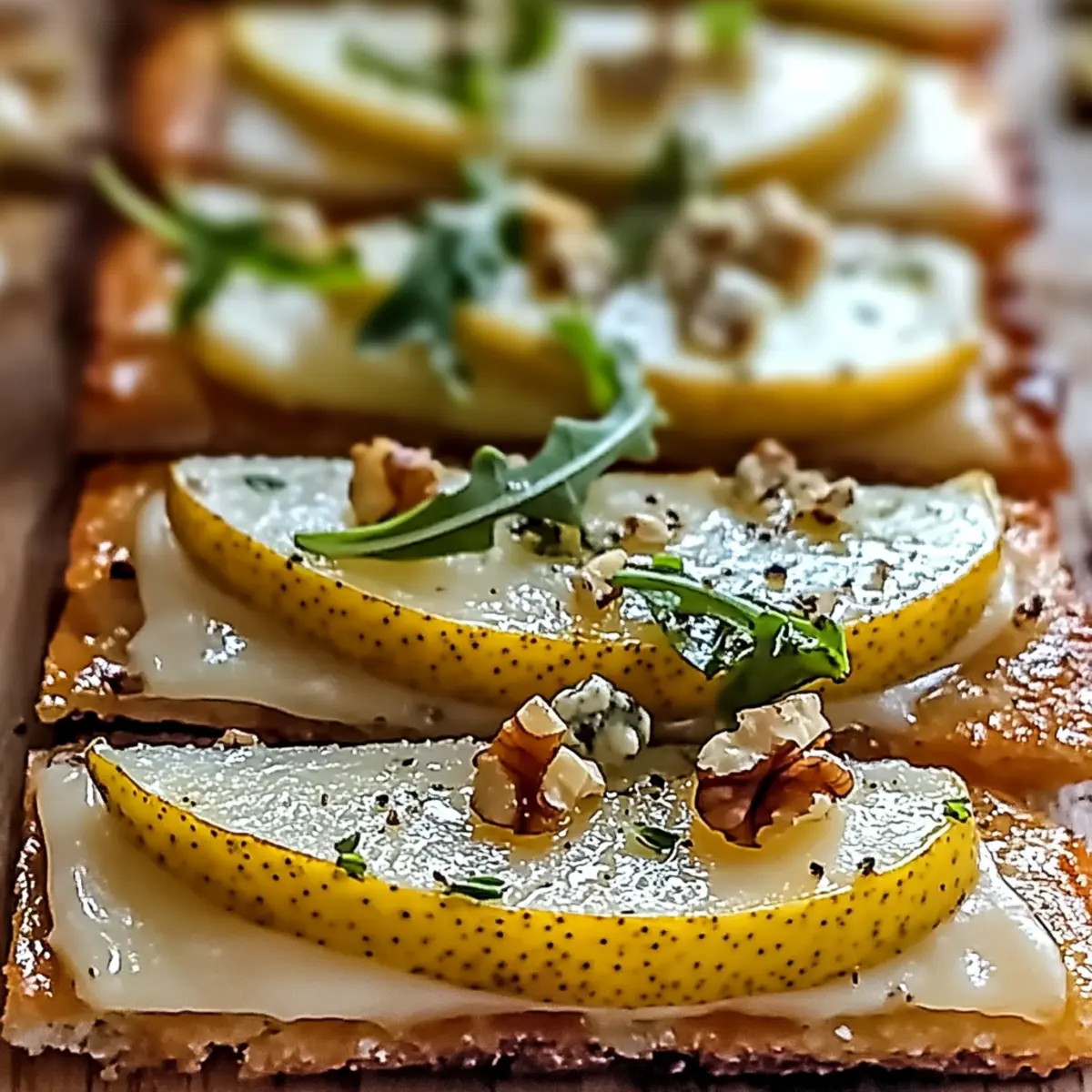 Cozy Pear & Gorgonzola Flatbread