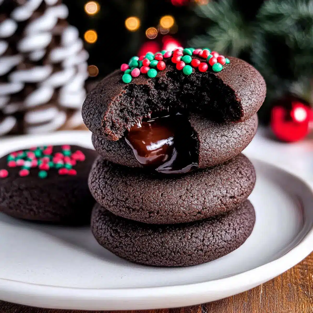 Chocolate Thumbprint Cookies