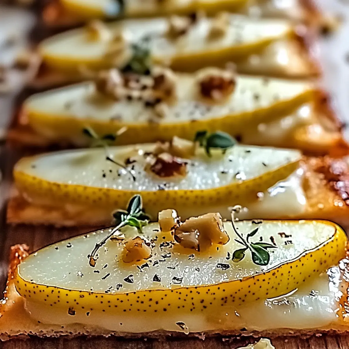 Cozy Pear & Gorgonzola Flatbread