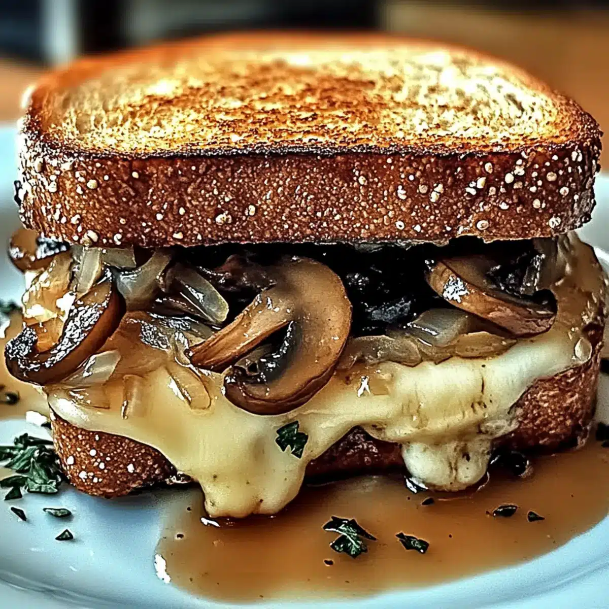 Swiss Mushroom Melt Sandwich