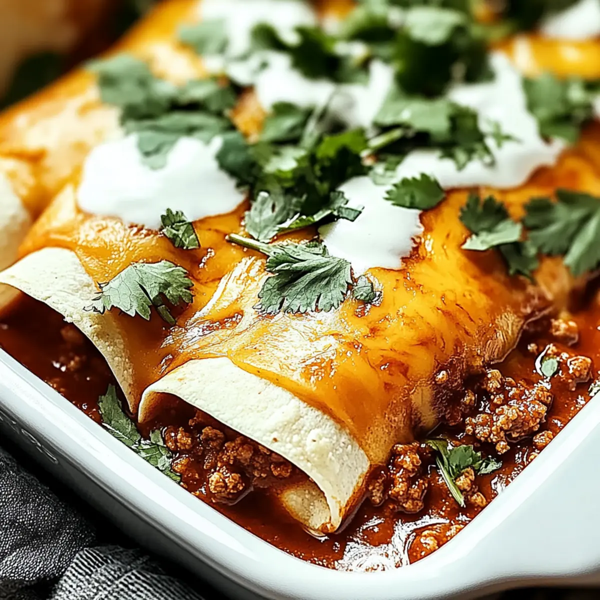 Ground Beef Enchiladas