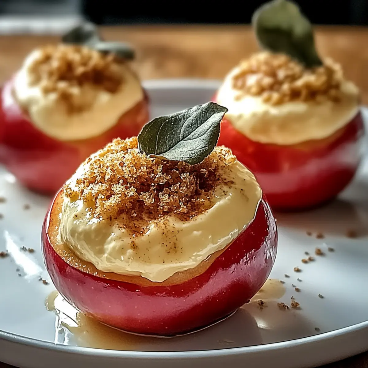 Tasty Cheesecake-Stuffed Baked Apples