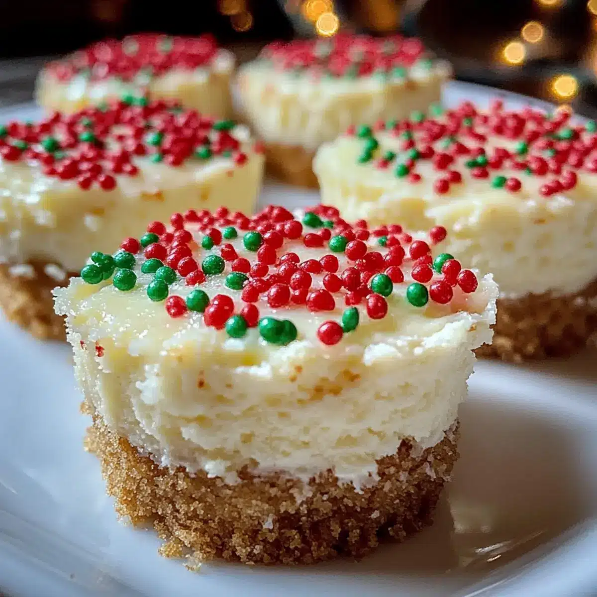 Delightful Mini Christmas Cheesecakes for Festive Cheer