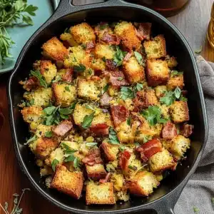 Bacon Cornbread Stuffing
