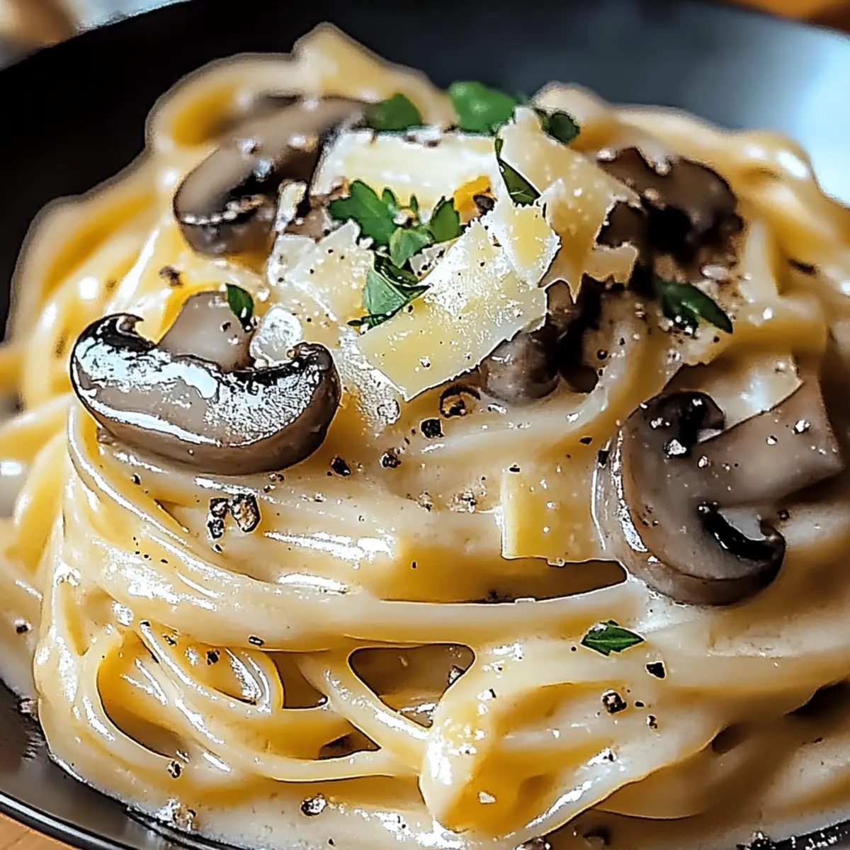 Caramelized Leek and Mushroom Gruyere Pasta