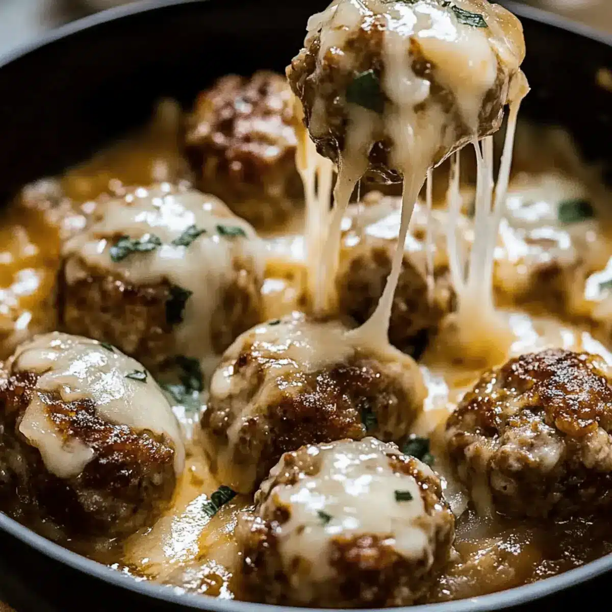 Cheesy French Onion Meatballs: Comfort Food Bliss Awaits