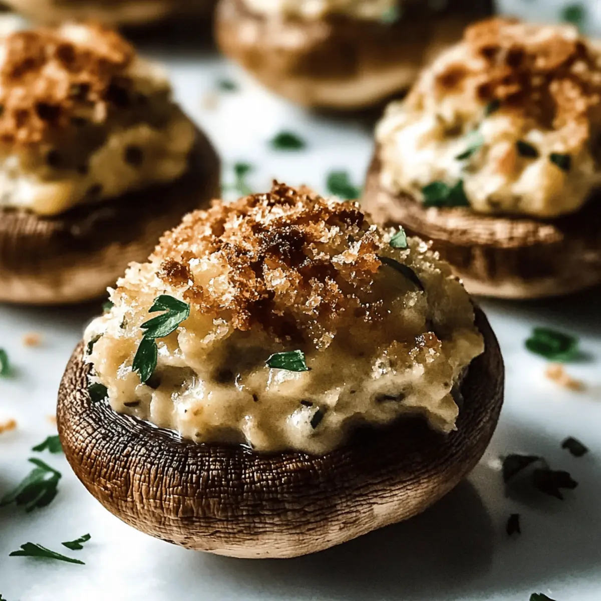 Christmas Stuffed Mushrooms