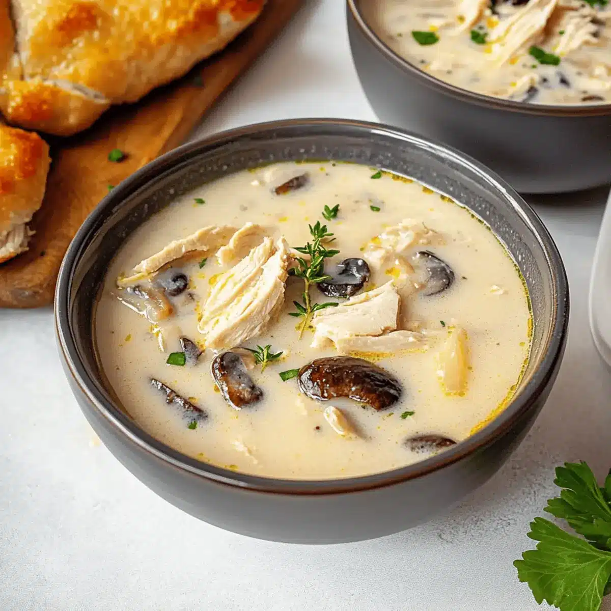 Comforting Clean Chicken Mushroom Soup You’ll Crave