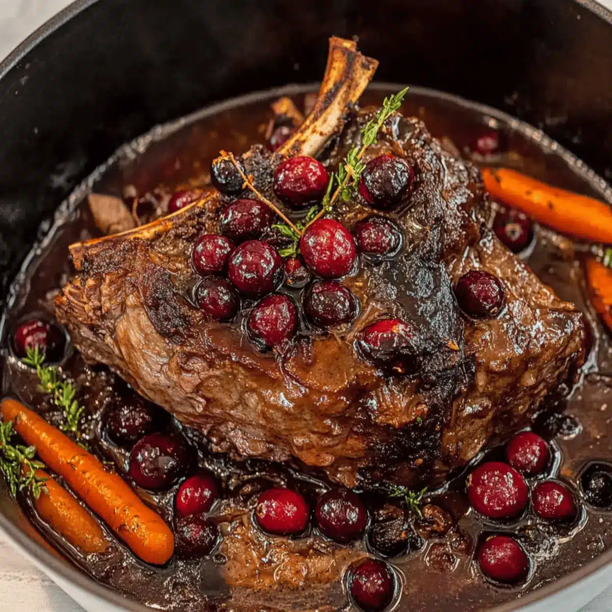 Cranberry Balsamic Roast Beef