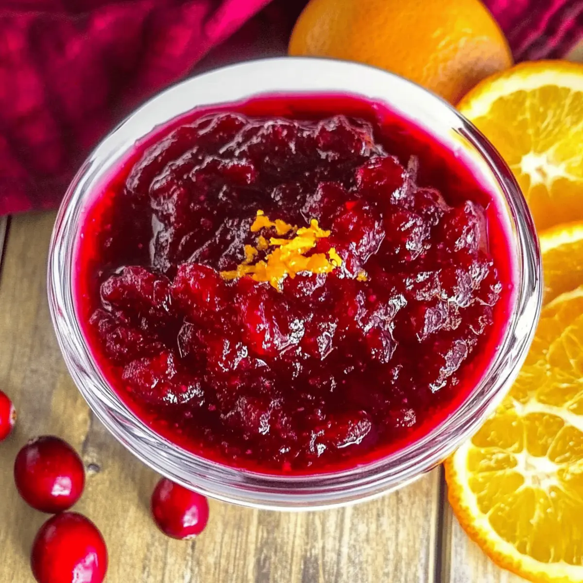 Homemade Cranberry Orange Sauce