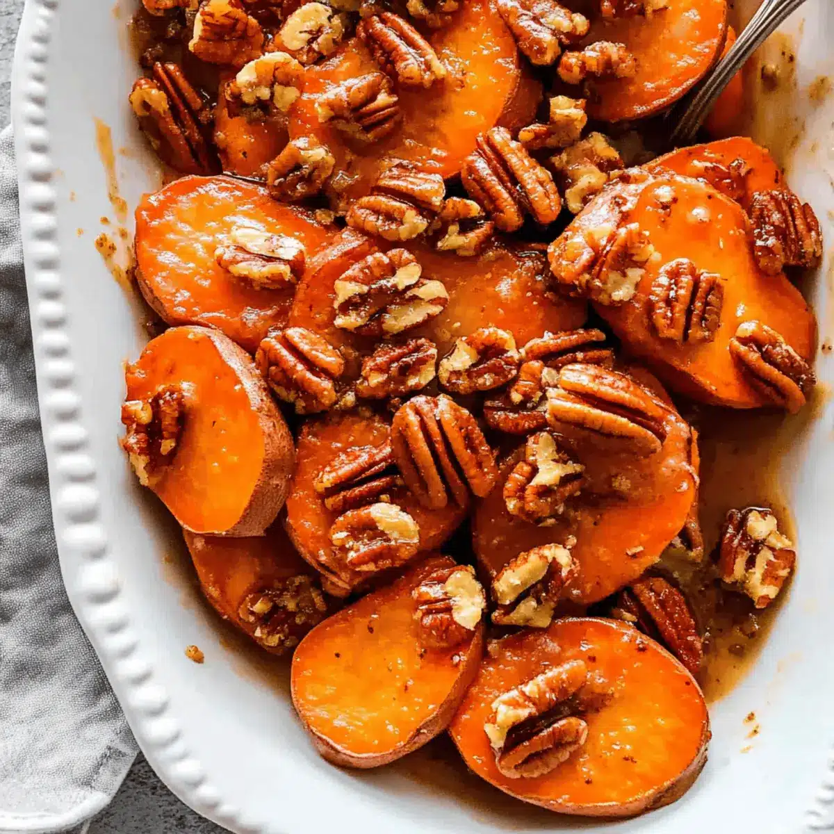 Maple-Pecan Roasted Sweet Potatoes