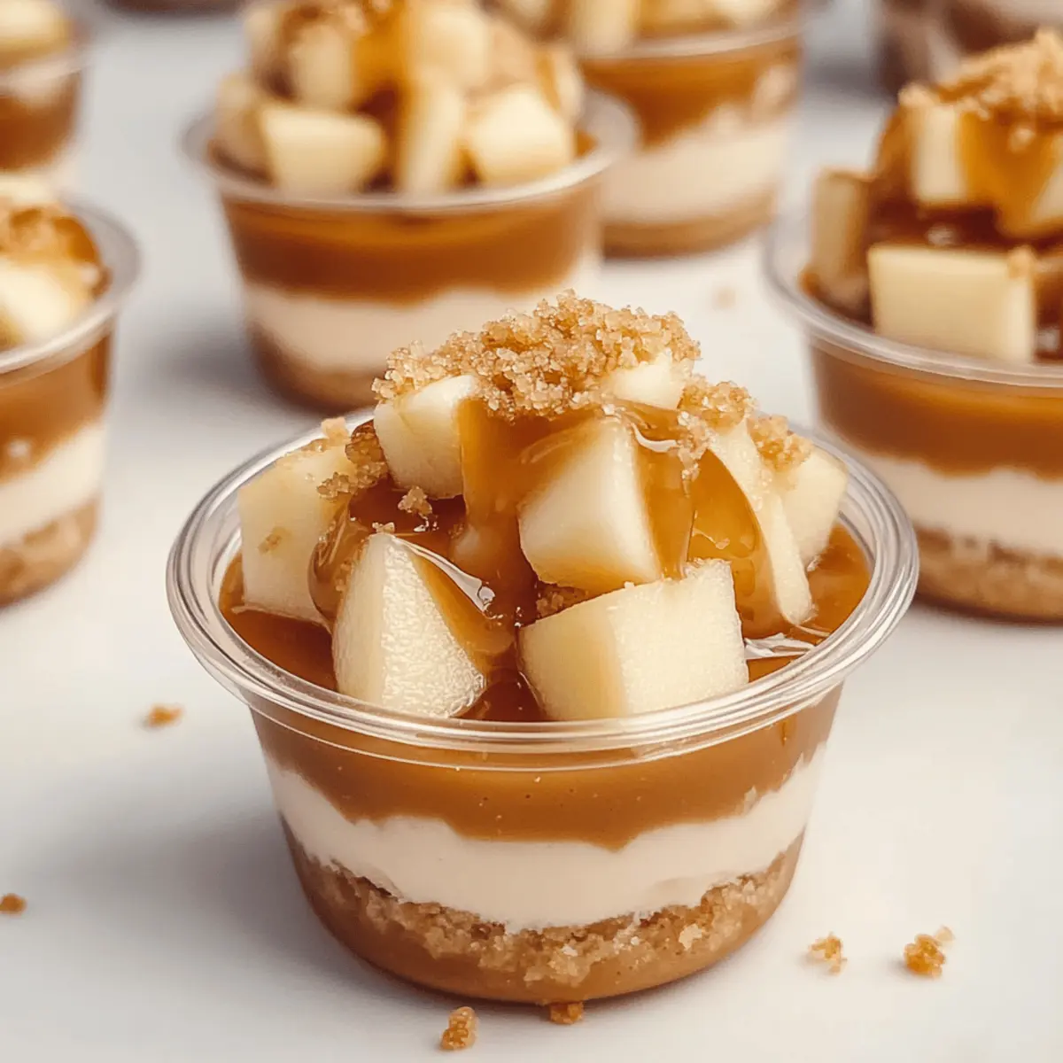 Mini Caramel Apple Dessert Cups for a Cozy Fall Treat