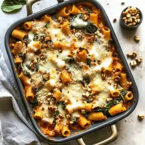 Pasta Bake with Pumpkin Tomato Sauce