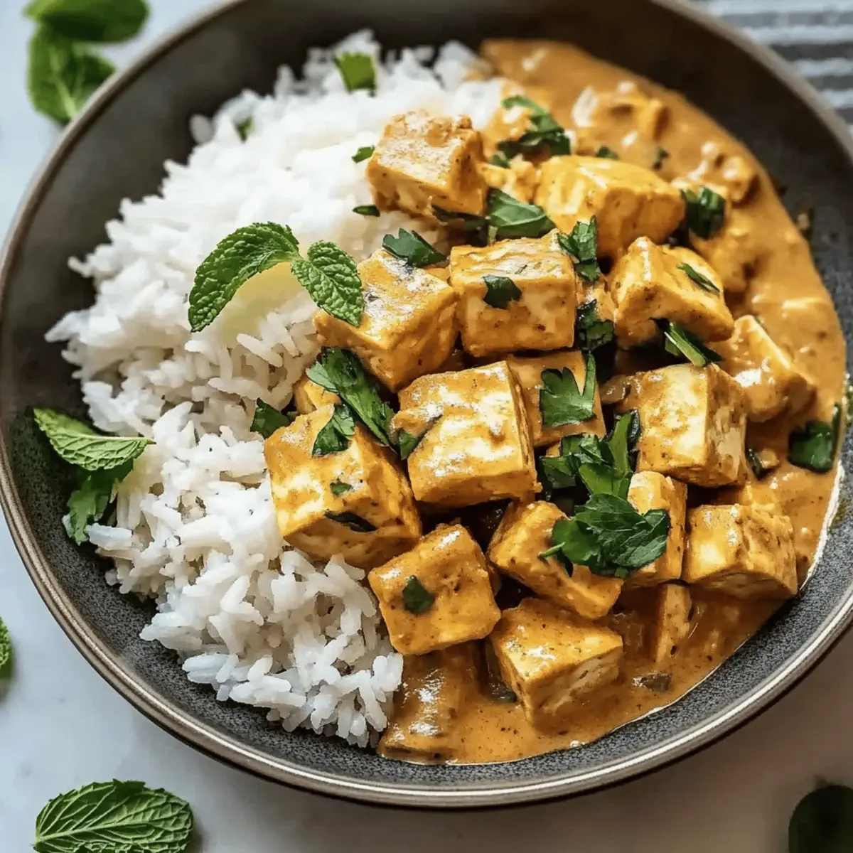 Peanut Tofu with Coconut Rice