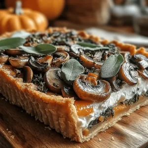 Pumpkin Sage & Mushroom Tart Recipe