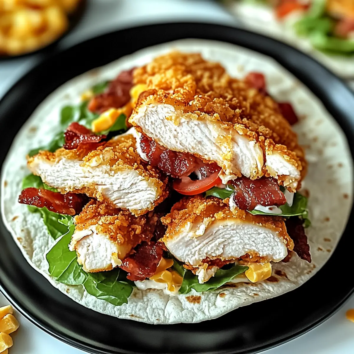 Crispy Chicken Bacon Ranch Wrap: Quick, Easy, Family Favorite