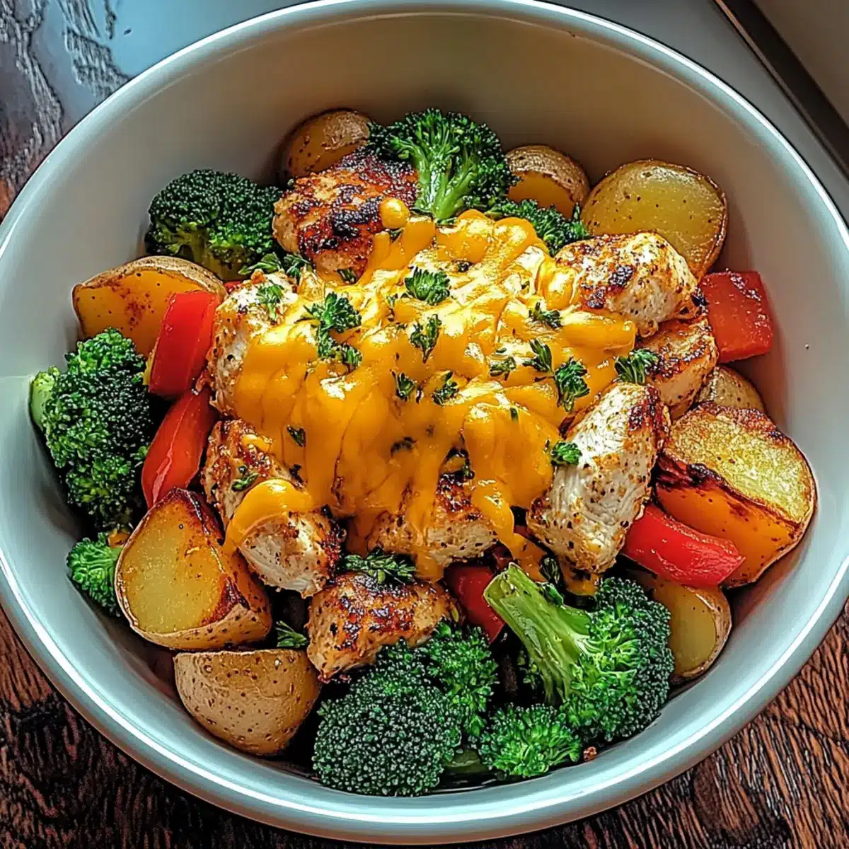 Crispy Potato & Chicken Bowl