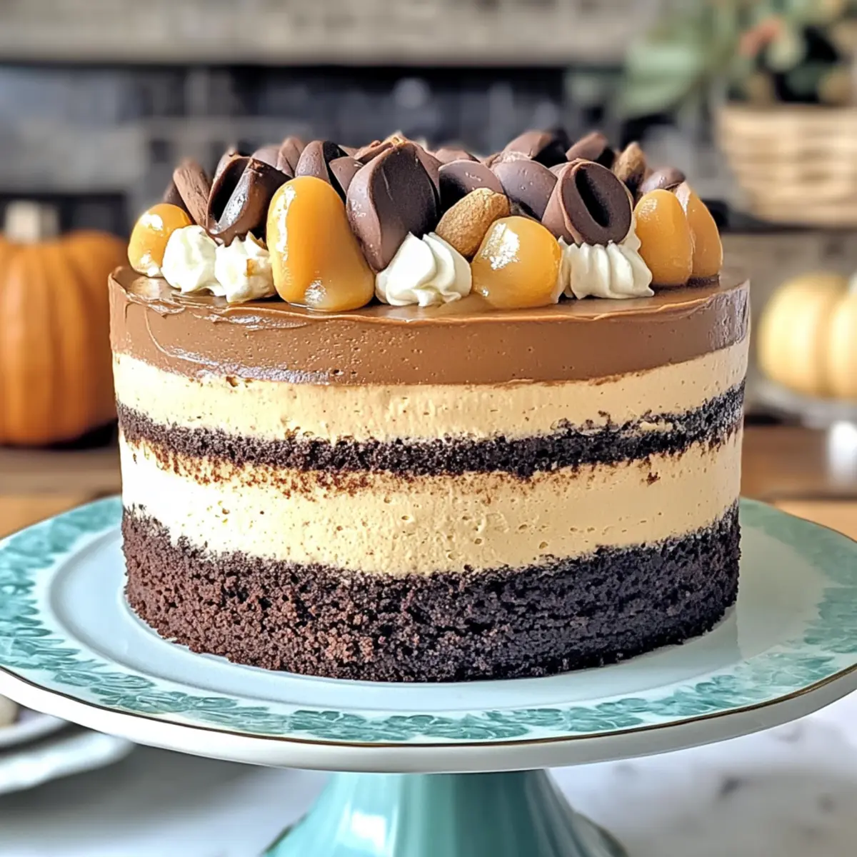 Indulge in Pumpkin Chocolate Mousse Cake Delight