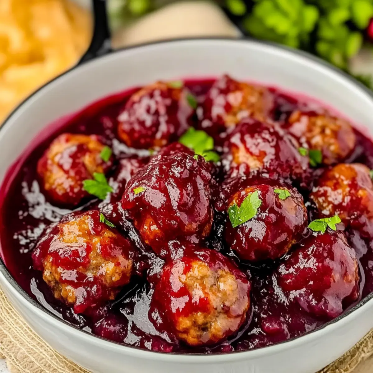 Quick Cranberry Meatballs: Your Easy Holiday Party Delight