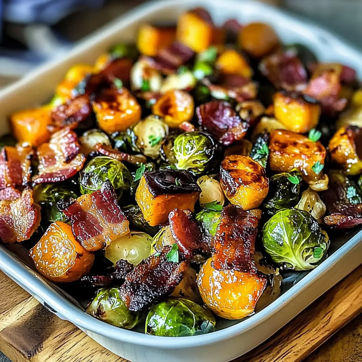 Maple Butternut Brussels Bacon: Cozy Up to Fall Flavors