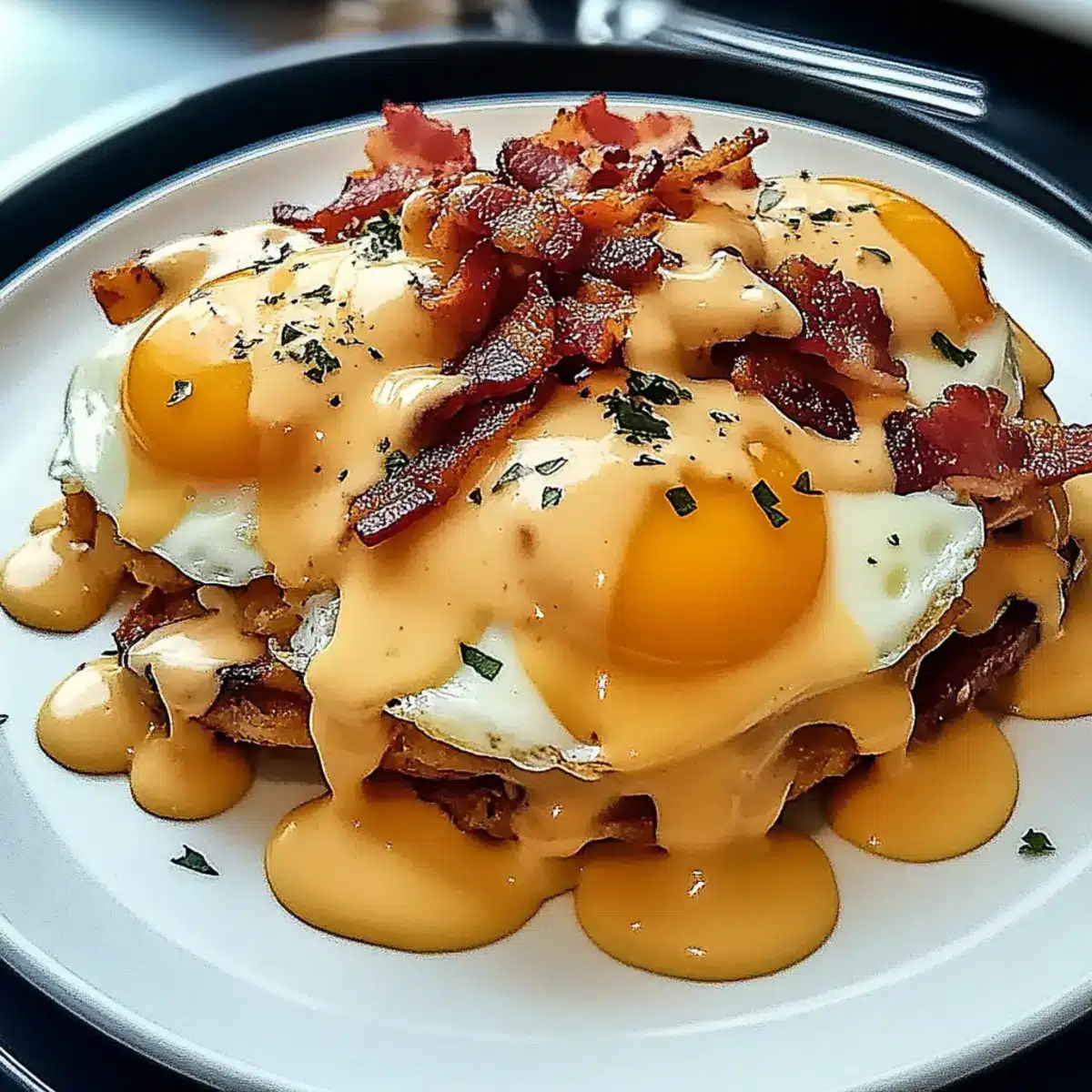 Irresistible Breakfast Poutine With Hollandaise Bliss