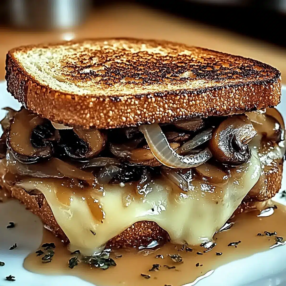 Swiss Mushroom Melt Sandwich
