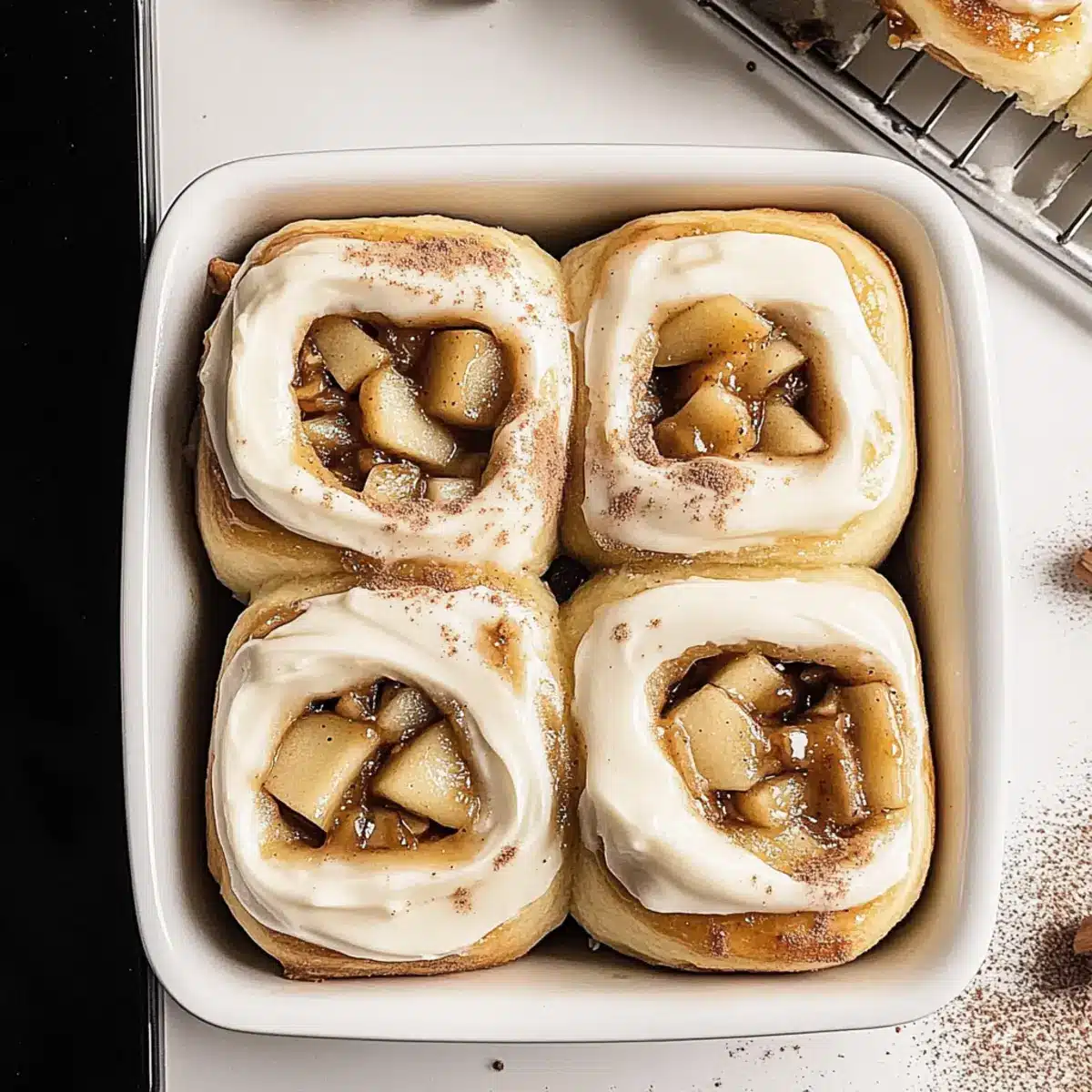 The Best Soft-Baked Apple Cinnamon Rolls