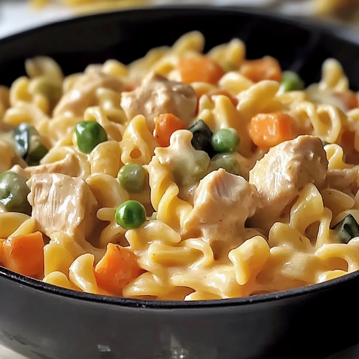 Comforting Chicken Pot Pie Pasta Ready in Just 30 Minutes