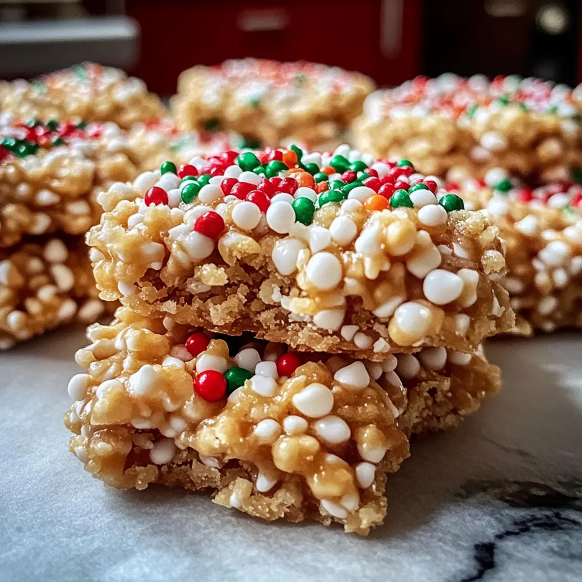 Delicious 4-Ingredient No-Bake Christmas Crunch Cookies