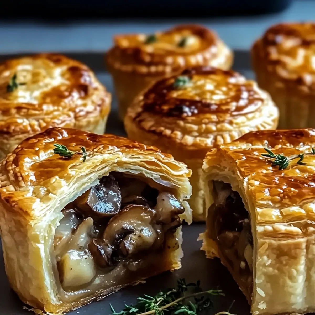 Mini Mushroom & Gruyère Pot Pies for Cozy Dinner Perfection