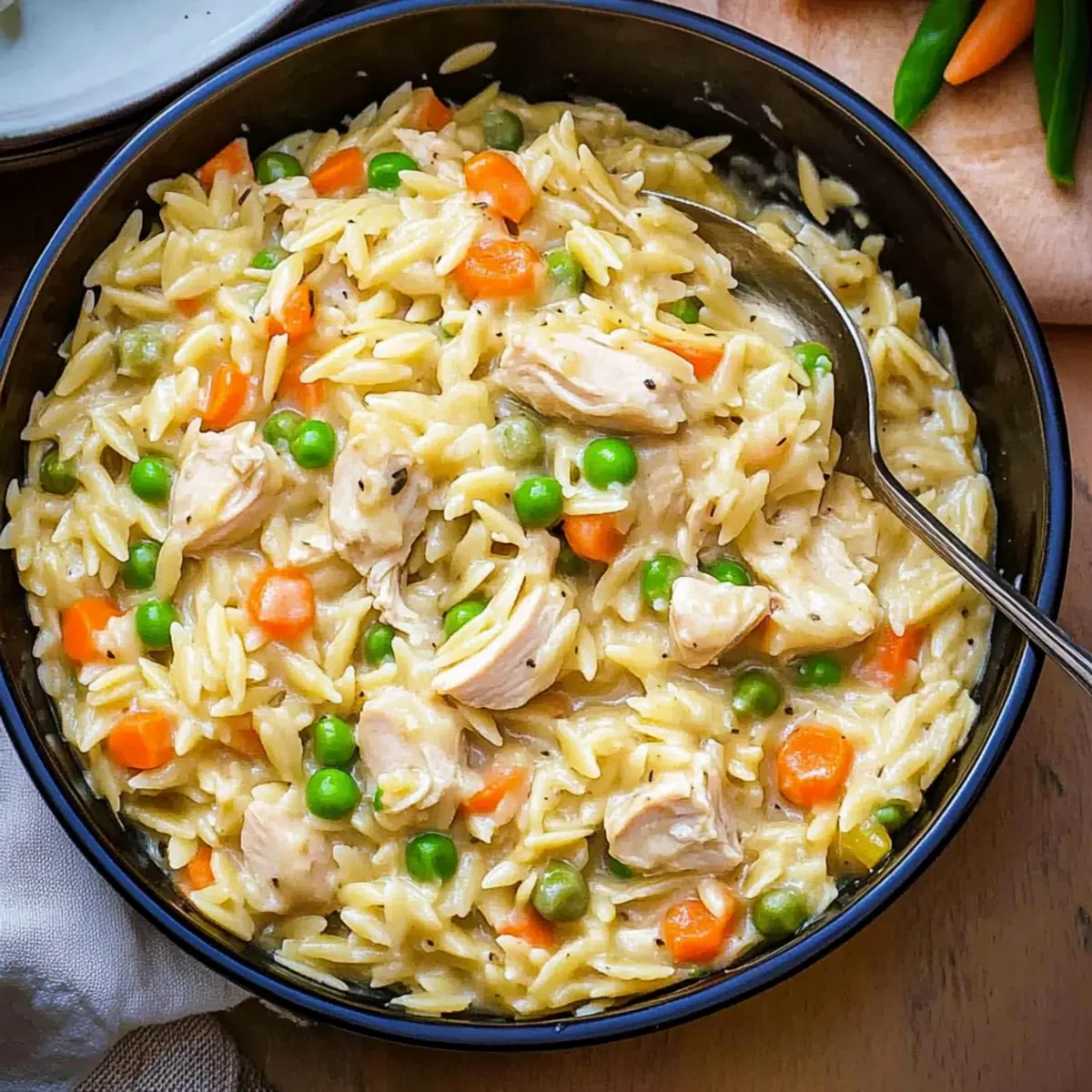 Creamy Chicken Pot Pie Orzo Recipe for Cozy Family Nights