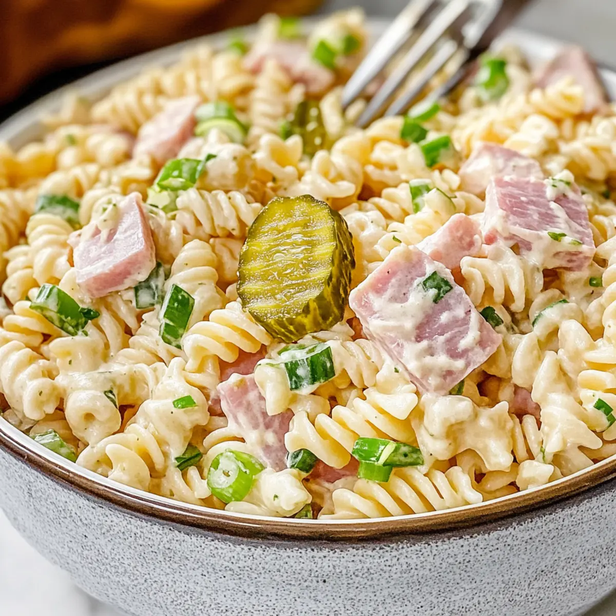 Ham & Pickle Pasta Salad: Quick, Creamy, and Irresistibly Delicious