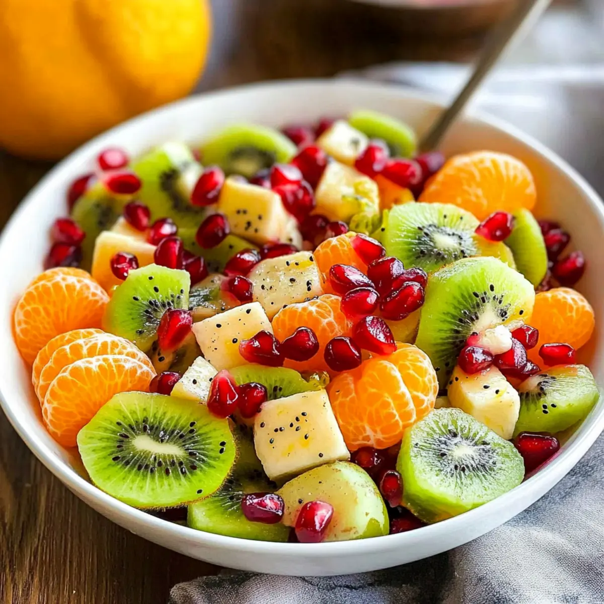 Delicious Winter Fruit Salad with Zesty Lemon Dressing