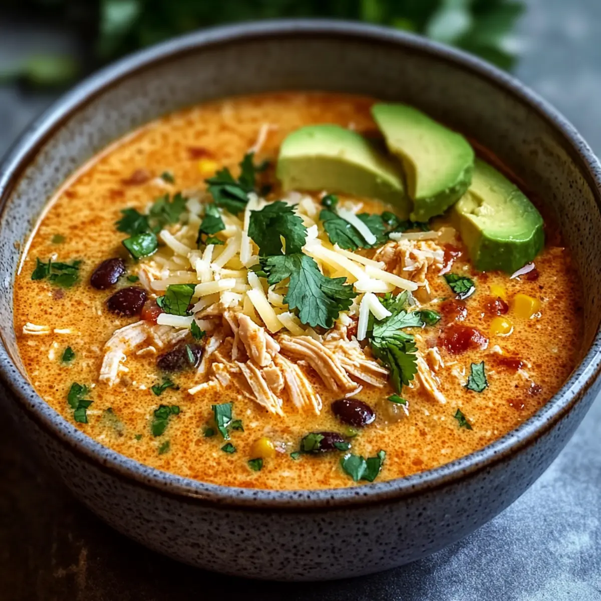 Creamy Chicken Enchilada Soup