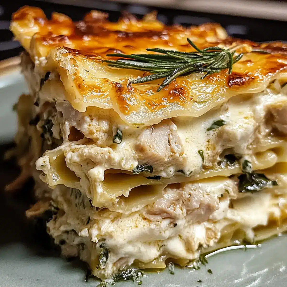 Creamy Rosemary Chicken Lasagna Layers for Cozy Nights
