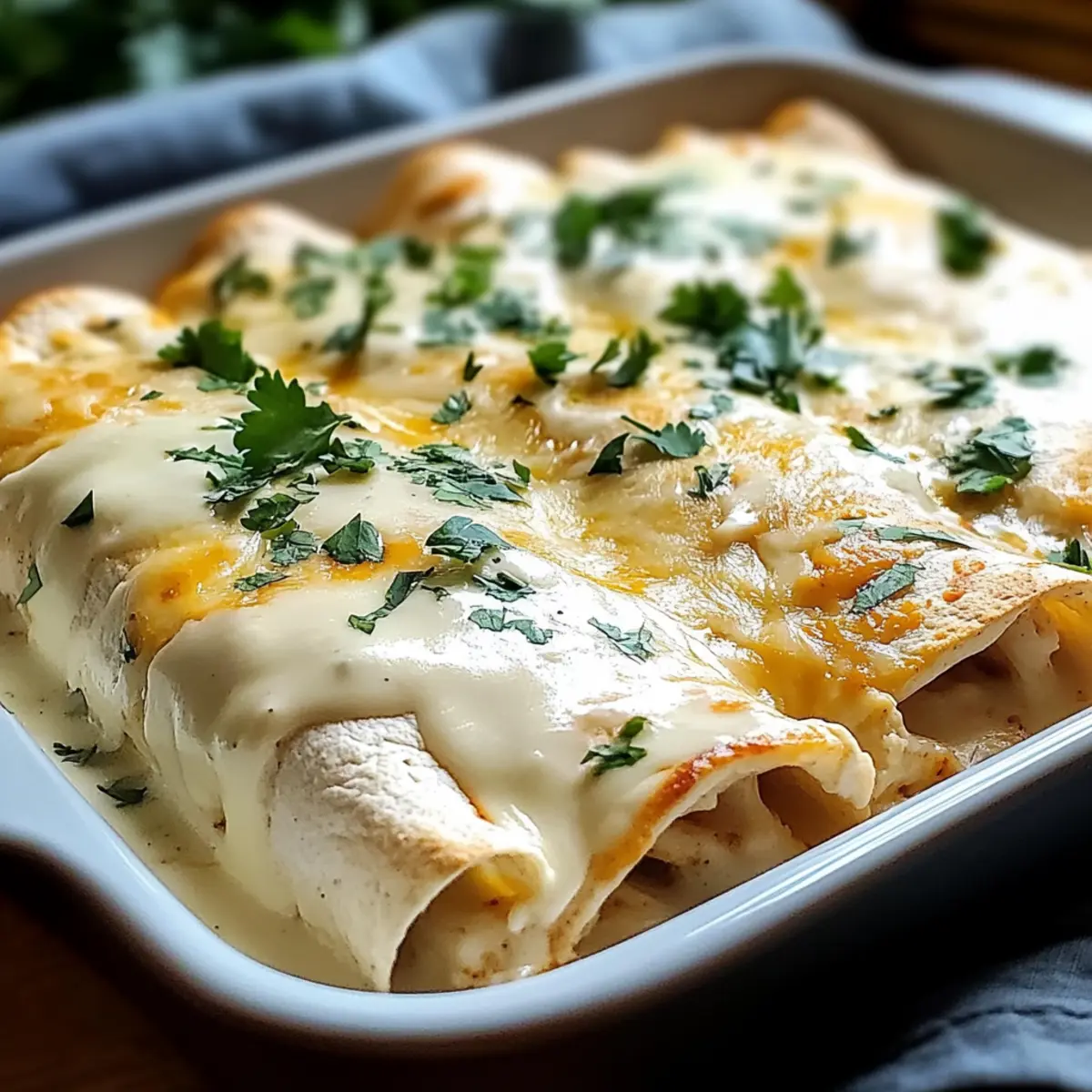 Creamy White Chicken Enchiladas Recipe for Comforting Family Dinners