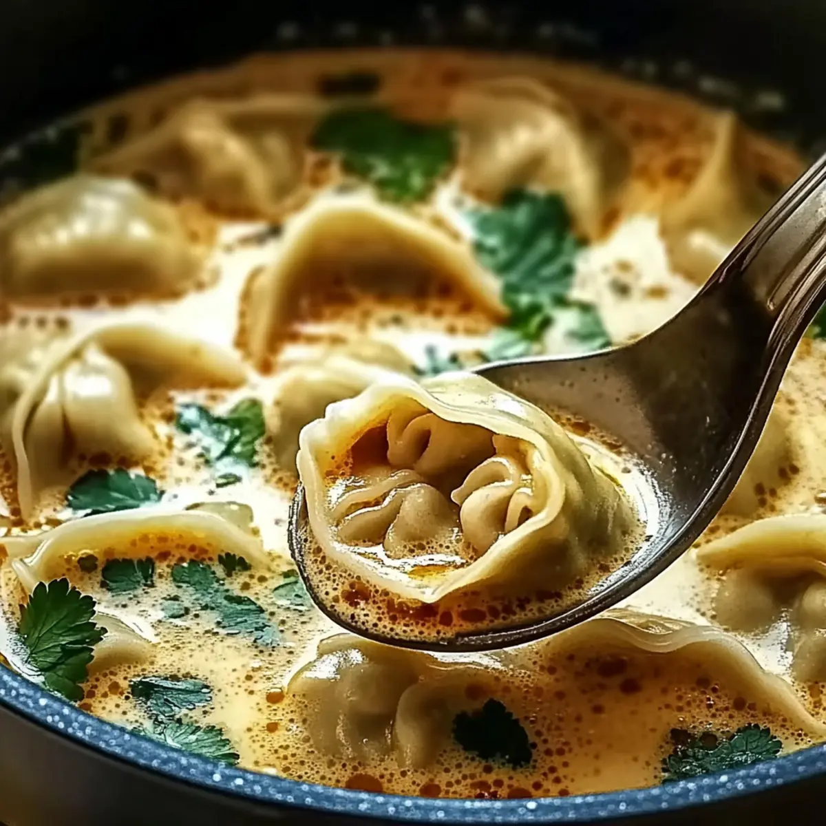 Cozy Thai Potsticker Soup with Flavorful Broth & Dumplings