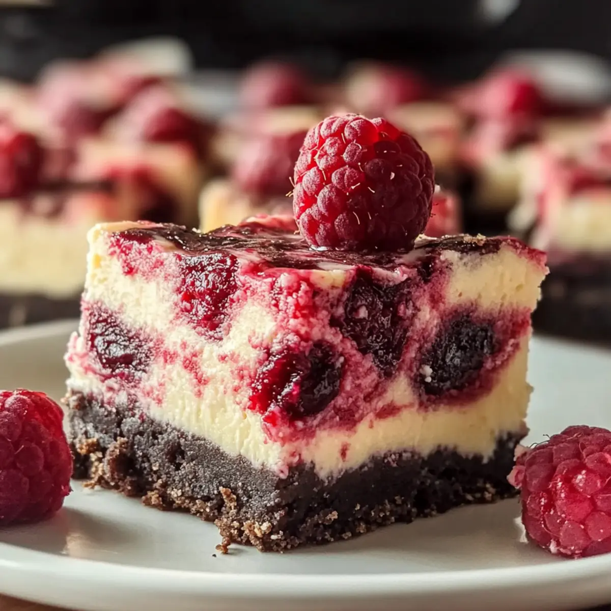 Irresistibly Creamy White Chocolate Raspberry Cheesecake Bars
