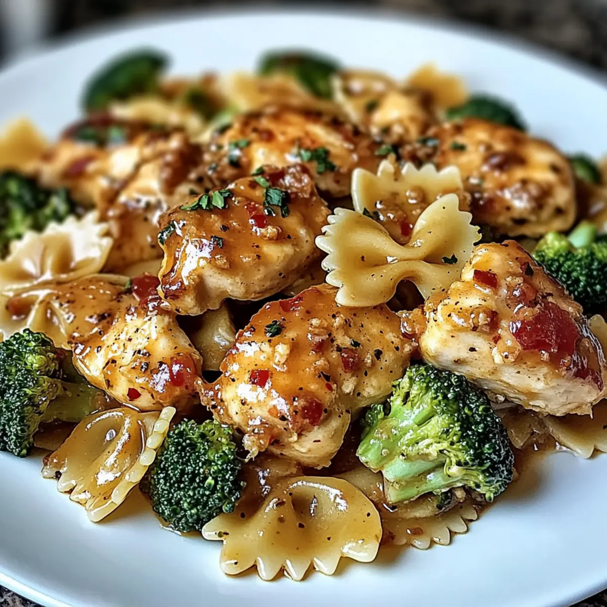 Cowboy Butter Lemon Bowtie Chicken with Broccoli Bliss