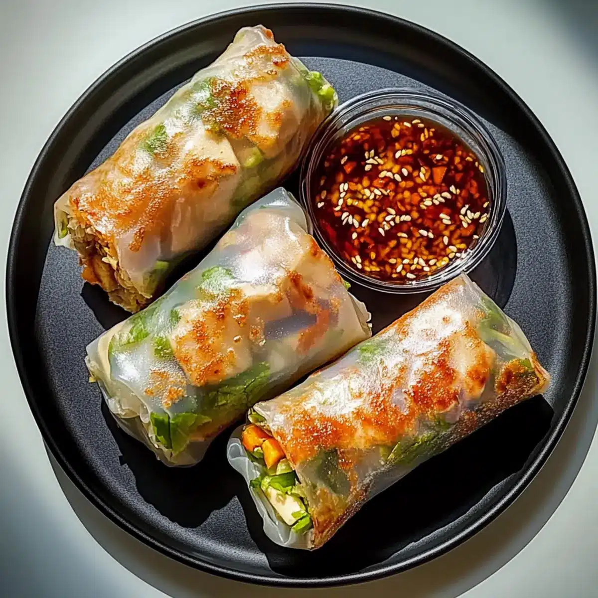 Crispy Air Fryer Rice Paper Noodle Rolls for Flavorful Snacking