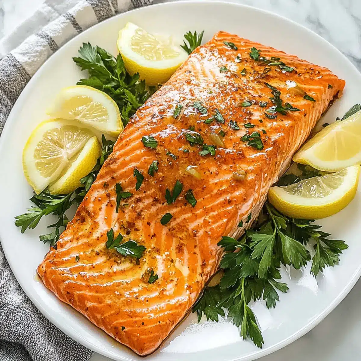 Baked King Salmon