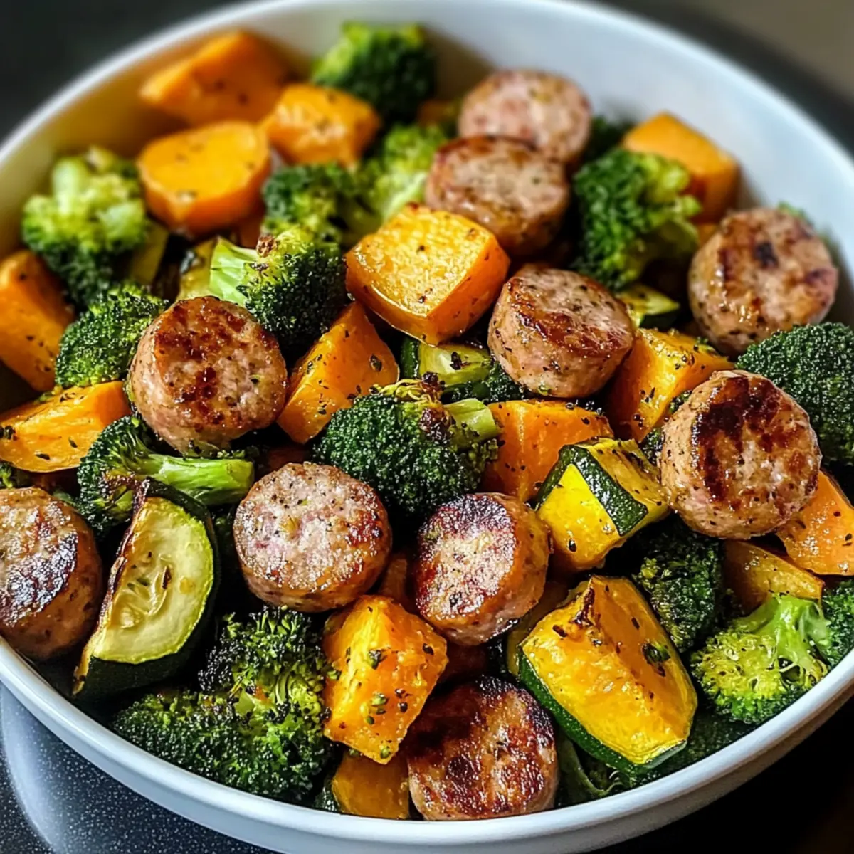 Delicious Sausage Veggie Skillet Bowl in Just 30 Minutes
