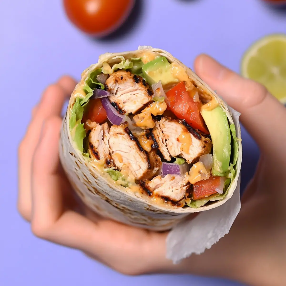 Flavor-Packed Chipotle Ranch Grilled Chicken Burrito Bliss