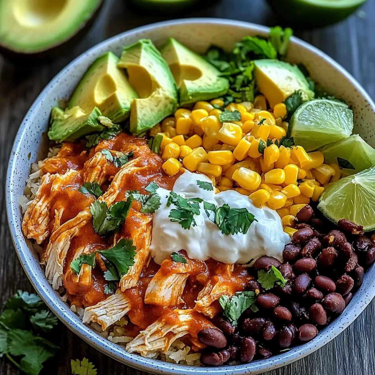 Chicken Enchilada Bowls