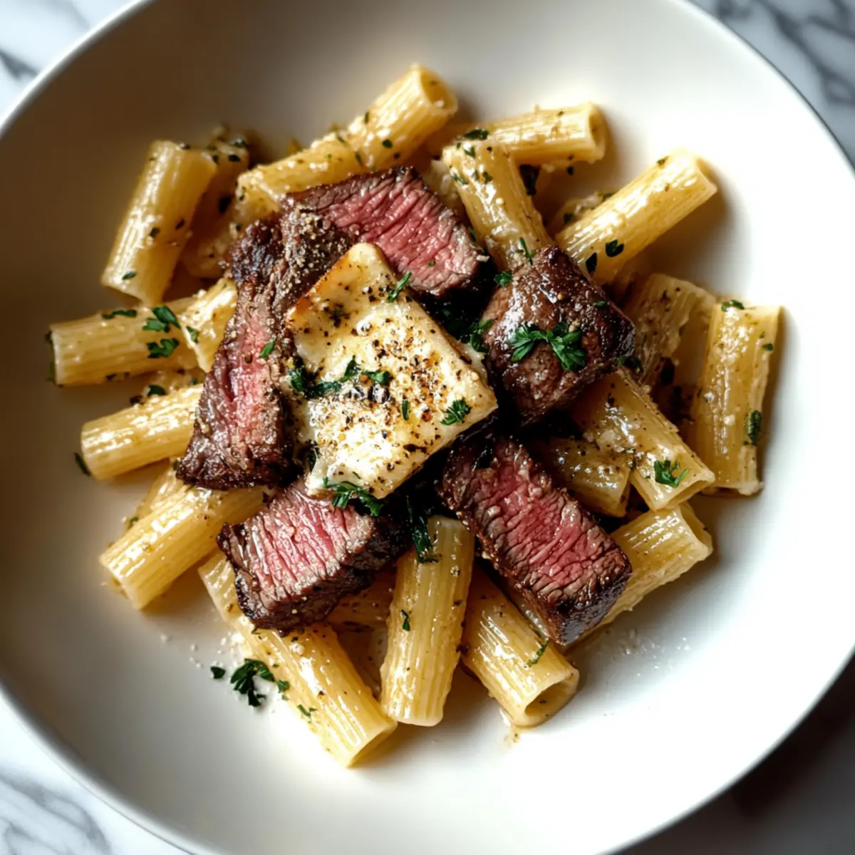 Cowboy Butter Steak Pasta
