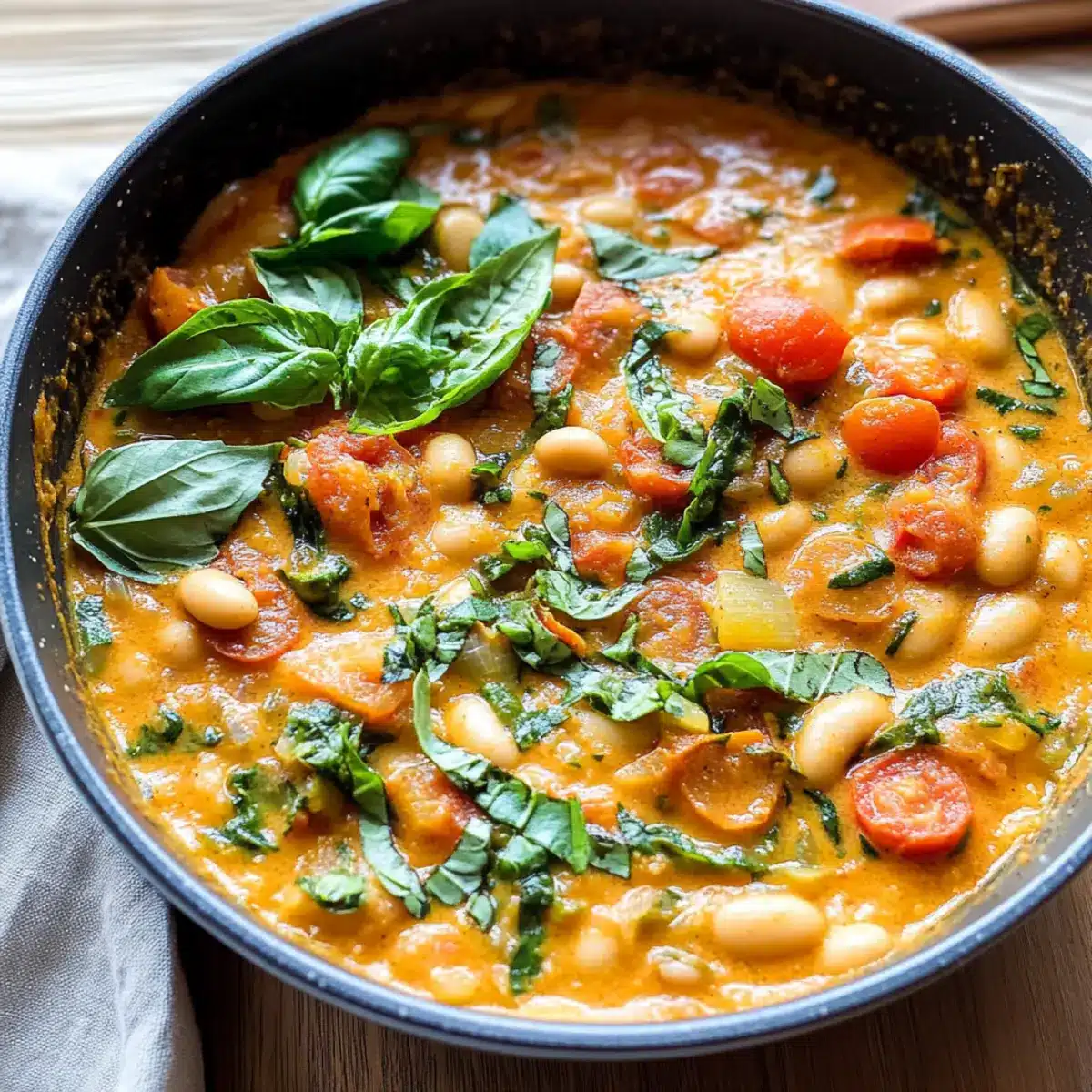 Creamy Tomato White Bean Stew for Cozy Nights In