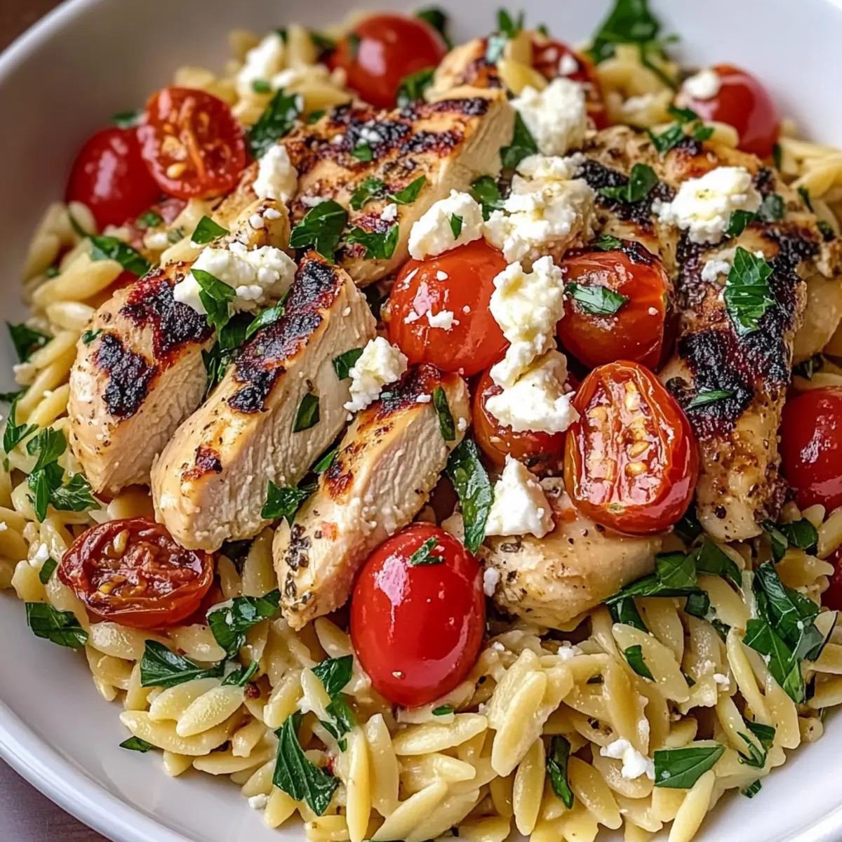 Delicious Mediterranean Chicken Orzo for a Quick Weeknight Dinner