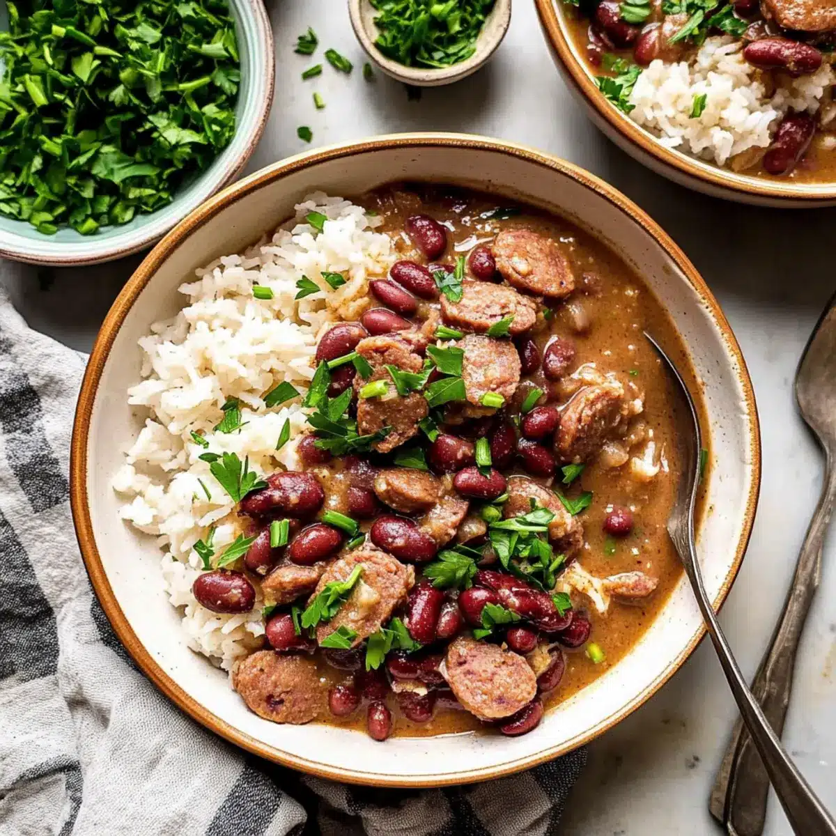 Louisiana Red Beans and Rice for Cozy Comfort Nights