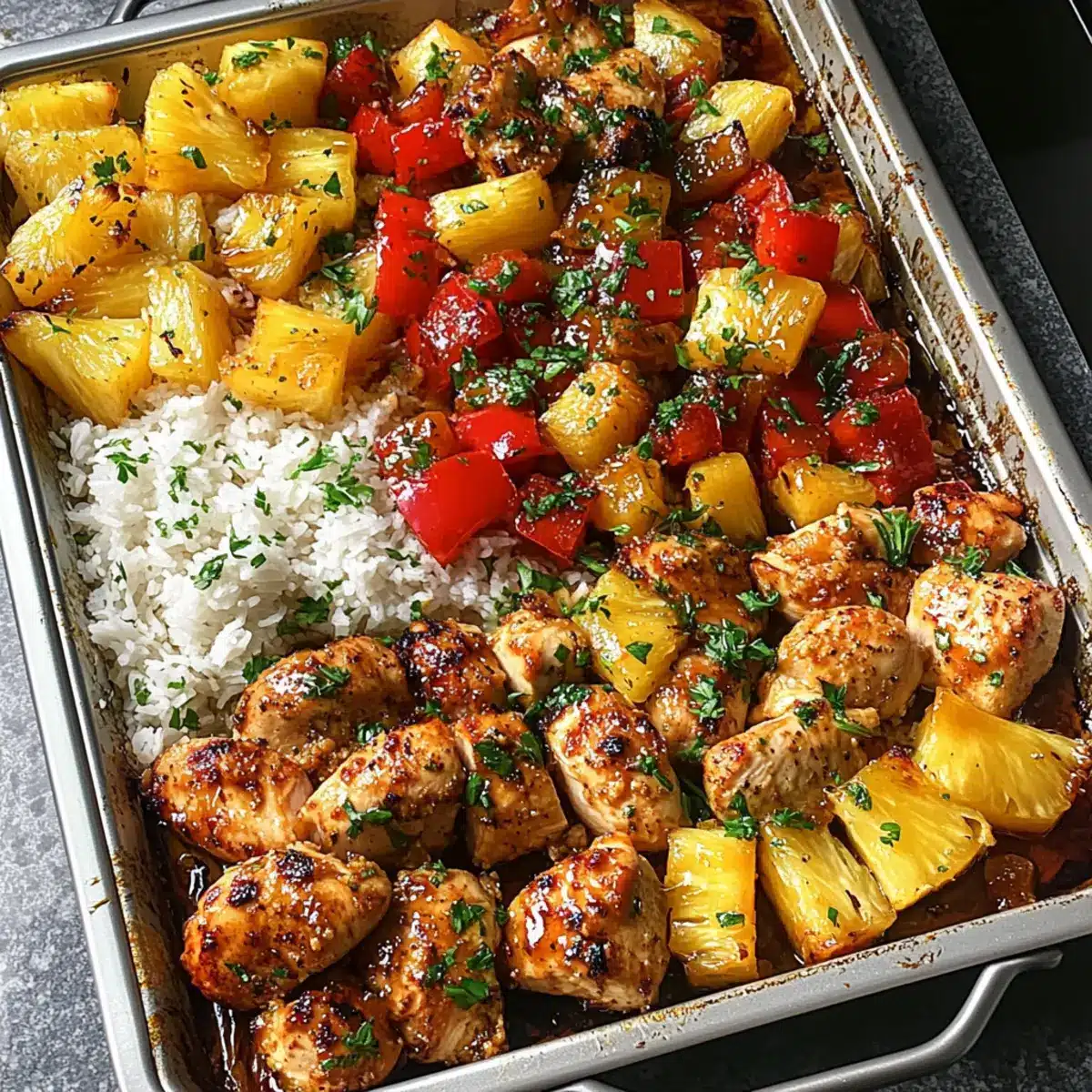 Hawaiian Chicken Sheet Pan